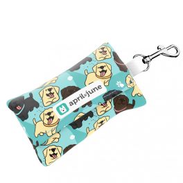 Labrador Retriever, blue - Poop bag holder - april & june