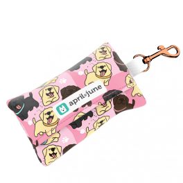 Labrador Retriever, pink - Poop bag holder - april & june