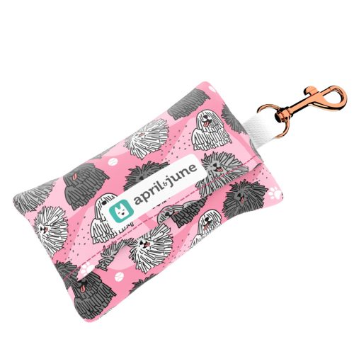Puli, rózsaszín - Kutyakaki zacskó tartó - pink - april & june