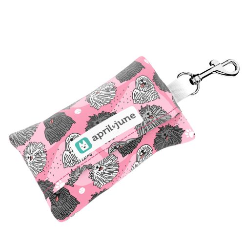 Puli, rózsaszín - Kutyakaki zacskó tartó - pink - april & june