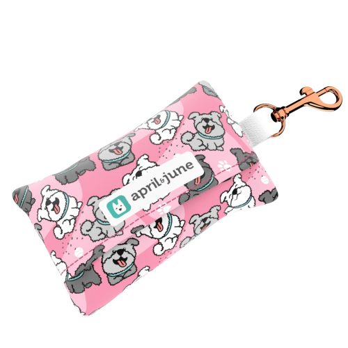 Pumi, rózsaszín - Kutyakaki zacskó tartó - pink - april & june