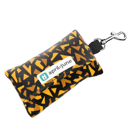 Sárga és fekete - Kutyakaki zacskó tartó - april & june