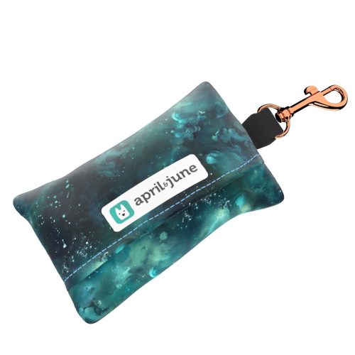 Zöld galaxis - Kutyakaki zacskó tartó - april & june