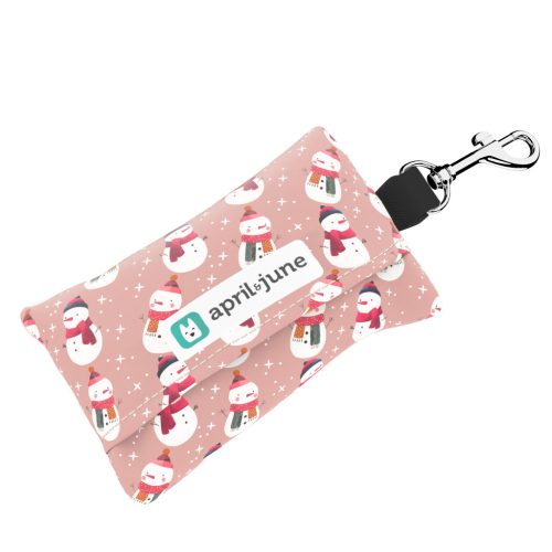 Cuki hóemberek - Kutyakaki zacskó tartó - april & june