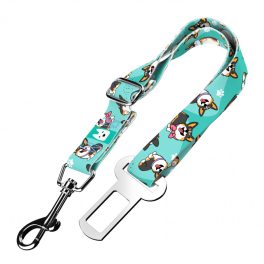   Pembroke Welsh Corgi, tricolor, blue - Seat belt - april & june