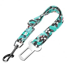 Boston Terrier, blue - Seat belt - april & june