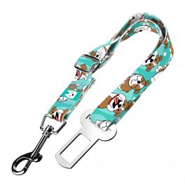 English Bulldog, blue - Seat belt - april & june