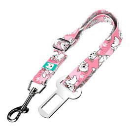West Highland White Terrier, pink - Seat belt - april & june