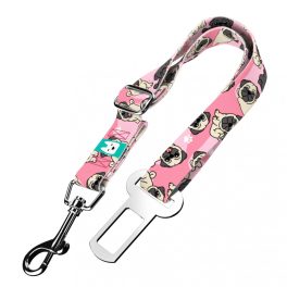 Pug, pink - Seat belt - april & june