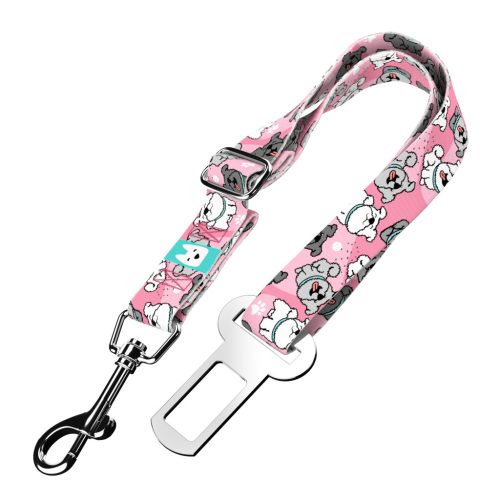 Pumi, rózsaszín - Kutya biztonsági öv - pink - april & june