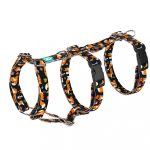 Róka mintás, fekete - Biztonsági Kutyahám és Macskahám - Cute Little Fox Dark - april & june