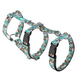 English Bulldog, blue - Safety Harness - april & june