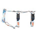 Pasztell kék és barack - Biztonsági Kutyahám és Macskahám - Pastel blue and peach - april & june