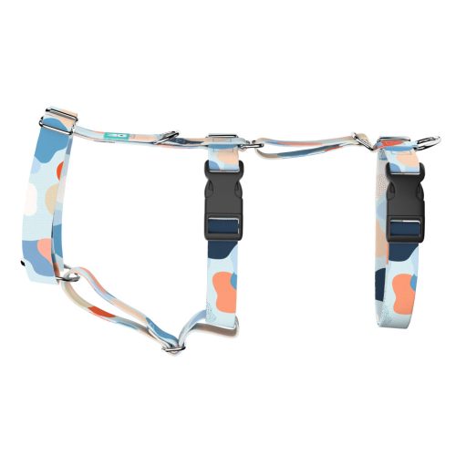 Pasztell kék és barack - Biztonsági Kutyahám és Macskahám - Pastel blue and peach - april & june