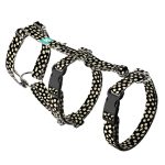 Bézs foltok fekete alapon - Biztonsági Kutyahám és Macskahám - april & june