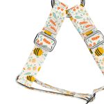 Méhecske mintás - Belelépős Kutyahám -  Cute Kawaii Bees Pastel - april & june