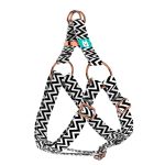 Black and White ZigZag - Step-in harness - april & june