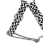 Black and White ZigZag - Step-in harness - april & june