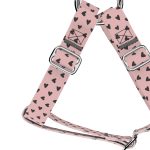 Black Hearts on Pink - Step-in harness - april & june