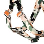 Pasztell, Oliva, Rózsaszín Kamuflázs - Belelépős Kutyahám - Pastel Pink Camouflage - april & june