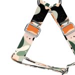 Pasztell, Oliva, Rózsaszín Kamuflázs - Belelépős Kutyahám - Pastel Pink Camouflage - april & june