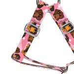 Dachshund, pink - Step-in harness - april & june