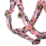 French Bulldog, pink - Step-in harness - april & june