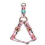 French Bulldog, pink - Step-in harness - april & june