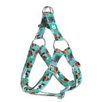 French Bulldog, blue - Step-in harness - april & june