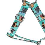 French Bulldog, blue - Step-in harness - april & june