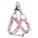 Samoyed, pink - Step-in harness - april & june