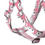 Samoyed, pink - Step-in harness - april & june