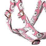 Samoyed, pink - Step-in harness - april & june