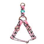 Border collie, rózsaszín - Belelépős Kutyahám - pink - april & june