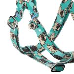 Mopsz, kék - Belelépős Kutyahám - Pug, blue - april & june