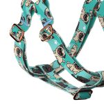 Mopsz, kék - Belelépős Kutyahám - Pug, blue - april & june