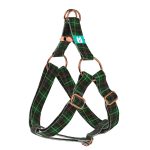 Classic Christmas Tartan Green - Step-in harness - april & june