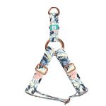 Kék és rózsaszín trópusi levelek - Belelépős Kutyahám - Blue and Pink Tropical Leaves - april & june