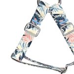 Kék és rózsaszín trópusi levelek - Belelépős Kutyahám - Blue and Pink Tropical Leaves - april & june