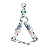 Kék és rózsaszín trópusi levelek - Belelépős Kutyahám - Blue and Pink Tropical Leaves - april & june