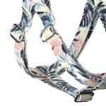 Kék és rózsaszín trópusi levelek - Belelépős Kutyahám - Blue and Pink Tropical Leaves - april & june