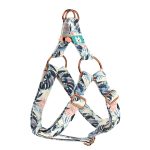 Kék és rózsaszín trópusi levelek - Belelépős Kutyahám - Blue and Pink Tropical Leaves - april & june