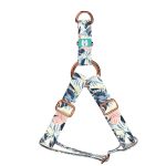 Kék és rózsaszín trópusi levelek - Belelépős Kutyahám - Blue and Pink Tropical Leaves - april & june