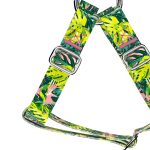 Monstera levelek rózsaszín alapon - Belelépős Kutyahám - Tropical Monstera Leaves on Pink - april & june