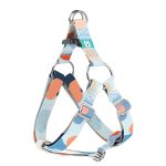 Pasztell kék és barack - Belelépős Kutyahám - Pastel blue and peach - april & june