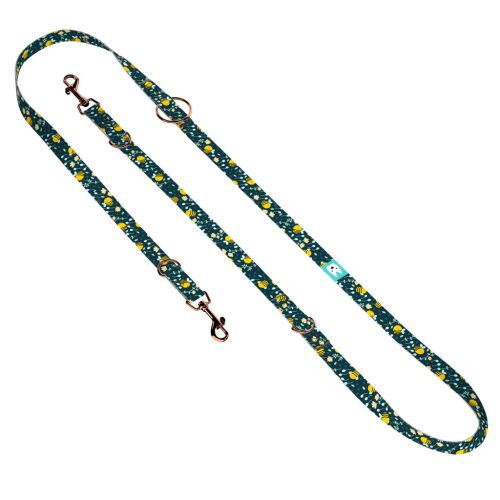 Méhecske mintás, kék - Tréning-és Oktatópóráz -  Cute Kawaii Bees Blue - april & june