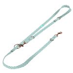 Szivecskés, kék - Tréning-és Oktatópóráz - Black Hearts on Blue - april & june