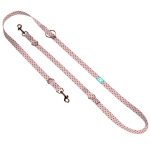 Szivecskés, rózsaszín - Tréning-és Oktatópóráz - Black Hearts on Pink - april & june