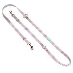 Szivecskés, lila - Tréning-és Oktatópóráz - Black Hearts on Purple - april & june