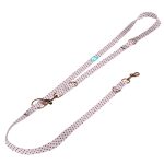 Szivecskés, lila - Tréning-és Oktatópóráz - Black Hearts on Purple - april & june